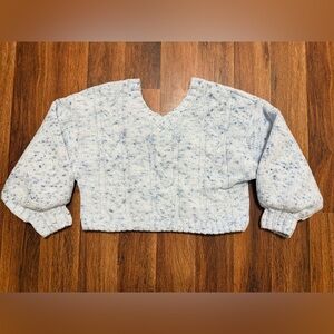 The Children's Place Blue Speckled Bow Sweater